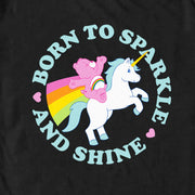 Men's Care Bears Born to Sparkle and Shine Cheer  Adult T-Shirt