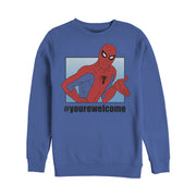 Men's Marvel Spider-Man #yourewelcome  Adult Sweatshirt