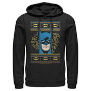 Men's Batman Ugly Christmas Masked Hero  Adult Pull Over Hoodie