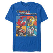 Men's Transformers Autobots Character Box  Adult T-Shirt