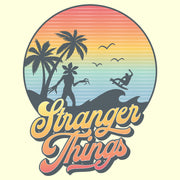 Men's Stranger Things Retro Demogorgon at the Beach  Adult T-Shirt