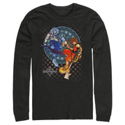 Men's Kingdom Hearts Chain of Memories Hero Duo Stained Glass  Adult Long Sleeve Shirt