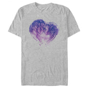 Men's Avatar: The Way of Water Neytiri and Jake Sully Watercolor Heart  Adult T-Shirt