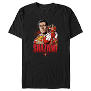 Men's Shazam! Fury of the Gods Hero Portrait  Adult T-Shirt