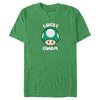 Men's Nintendo Super Mario St. Patrick's Day Extra Life Mushroom Lucky Charm  Adult T-Shirt