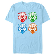 Men's ICEE Bear Colorful Faces  Adult T-Shirt