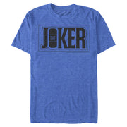 Men's Batman Joker Text Logo  Adult T-Shirt