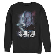 Men's Star Trek: The Next Generation Captain Picard Boldly Go One More Time  Adult Sweatshirt