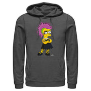 Men's The Simpsons Punk Lisa  Adult Pull Over Hoodie