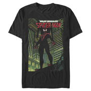 Men's Marvel Spider-Man Miles Morales City Guardian  Adult T-Shirt