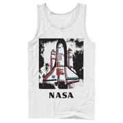 Men's NASA Color Pop Launch Edgy Palm Tree  Adult Tank Top