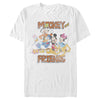 Men's Mickey & Friends Mickey Mouse and Distressed Group  Adult T-Shirt