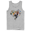 Men's Kingdom Hearts 3 Ready to Fight  Adult Tank Top