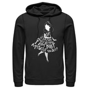 Men's Alice in Wonderland I Am Not Myself Silhouette  Adult Pull Over Hoodie