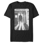 Men's Halloween II Michel Myers Black and White Image  Adult T-Shirt