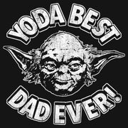 Men's Star Wars Father's Day Yoda Best Dad Ever  Adult Long Sleeve Shirt