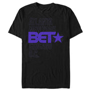 Men's BET American City Stack Logo  Adult T-Shirt