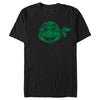 Men's Teenage Mutant Ninja Turtles St. Patrick's Day Michelangelo Shamrock Fill  Adult T-Shirt