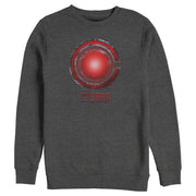 Men's Zack Snyder Justice League Cyborg Logo  Adult Sweatshirt