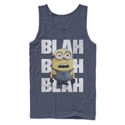 Men's Despicable Me Minion Blah Blah  Adult Tank Top