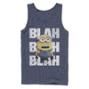 Men's Despicable Me Minion Blah Blah  Adult Tank Top