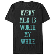 Women's CHIN UP Every Mile Worth My While  Adult Boyfriend Tee