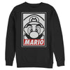 Men's Nintendo Mario Close Up  Adult Sweatshirt