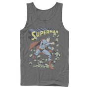 Men's Superman Hero Smash Barriers  Adult Tank Top