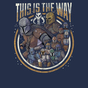 Men's Star Wars: The Mandalorian Group Shot This Is The Way  Adult T-Shirt