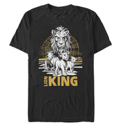 Men's Lion King Savannah Sunset Crew  Adult T-Shirt