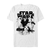 Men's Star Wars The Last Jedi Porg Friends  Adult T-Shirt