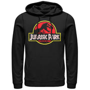 Men's Jurassic Park Bold Classic Logo  Adult Pull Over Hoodie