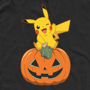 Men's Pokemon Halloween Jack-O'-Lantern Pikachu  Adult Tank Top