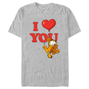 Men's Garfield I Heart You  Adult T-Shirt