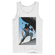 Men's Superman Strongest Hero Pose  Adult Tank Top