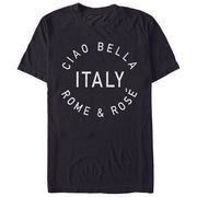 Men's Lost Gods Ciao Bella Italy Rome and Rose  Adult T-Shirt