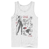 Men's Cruella Fashion Drawings  Adult Tank Top