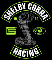 Men's Shelby Cobra Black and White Racing Logo  Adult T-Shirt