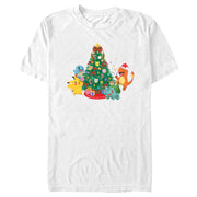 Men's Pokemon Christmas Tree Characters  Adult T-Shirt