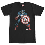 Men's Marvel Captain America Kaleidoscope  Adult T-Shirt