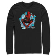 Men's Marvel Spider-Man: No Way Home Spinning Webs  Adult Long Sleeve Shirt