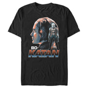 Men's Star Wars: The Mandalorian Bo-Katan Portrait  Adult T-Shirt