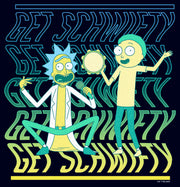 Men's Rick And Morty Get Schwifty Dance  Adult T-Shirt