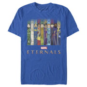 Men's Marvel Eternals Animated Vertical Boxes Poster  Adult T-Shirt