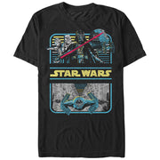 Men's Star Wars Retro Darth Vader  Adult T-Shirt