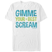 Men's Monsters Inc Gimme Your Best Scream  Adult T-Shirt