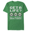 Men's Nintendo Mario Get a Life, But I Got Three  Adult T-Shirt