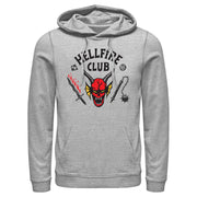 Men's Stranger Things Welcome to the Hellfire Club  Adult Pull Over Hoodie