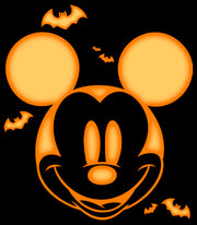 Men's Mickey & Friends Halloween Pumpkin Face  Adult T-Shirt