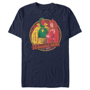 Men's Marvel WandaVision Halloween Wanda and Vision  Adult T-Shirt